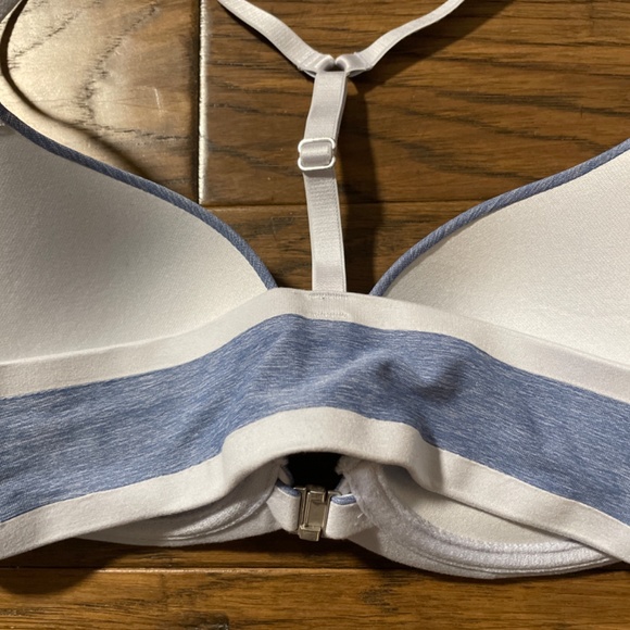New aerie Perky Push Up demi bra blue size 32B - Picture 7 of 9